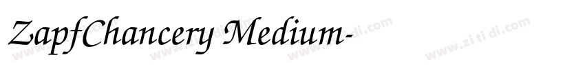 ZapfChancery Medium字体转换